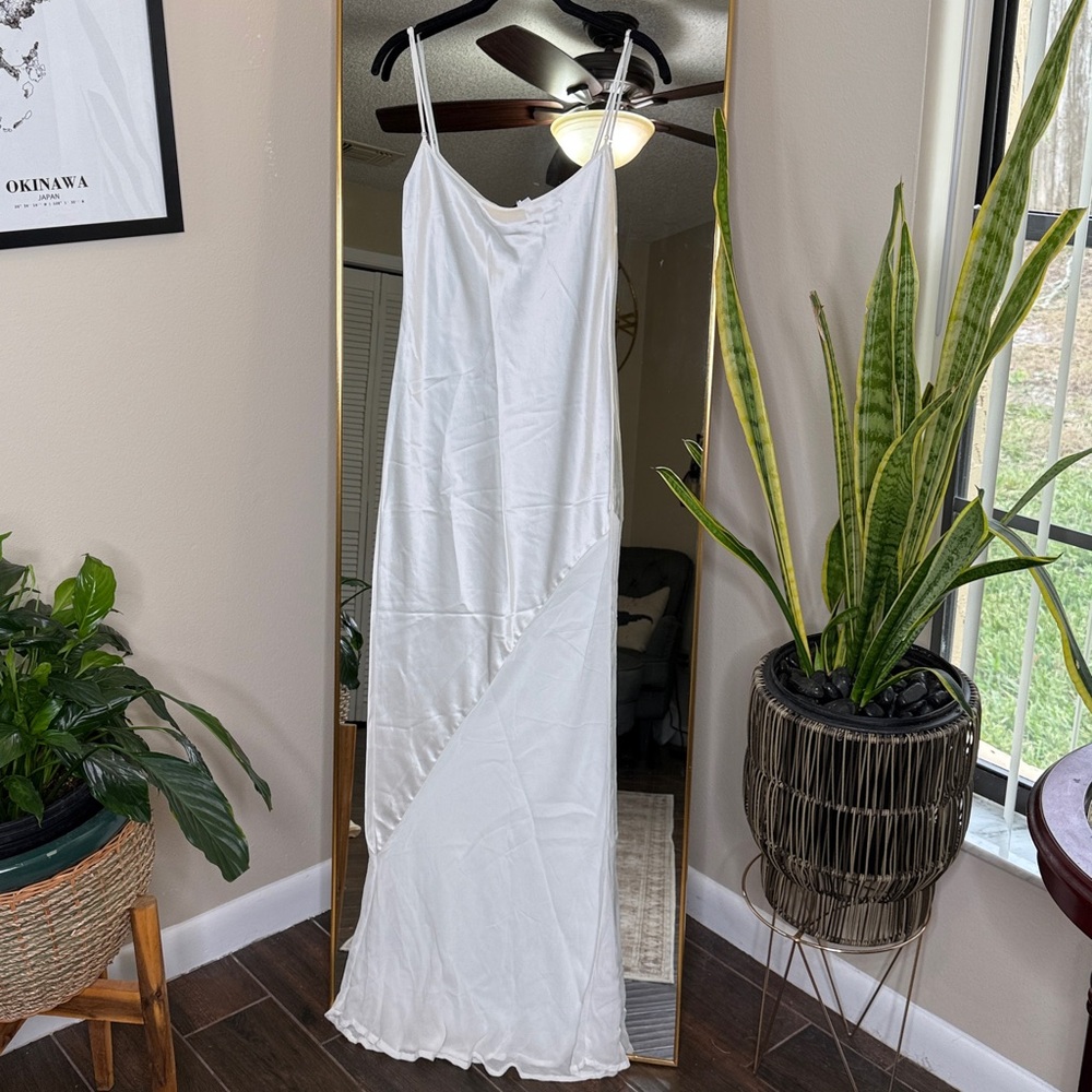 Rat& Boa Ruba Ivory Slip Maxi Dress NWOT - Picture 7 of 10